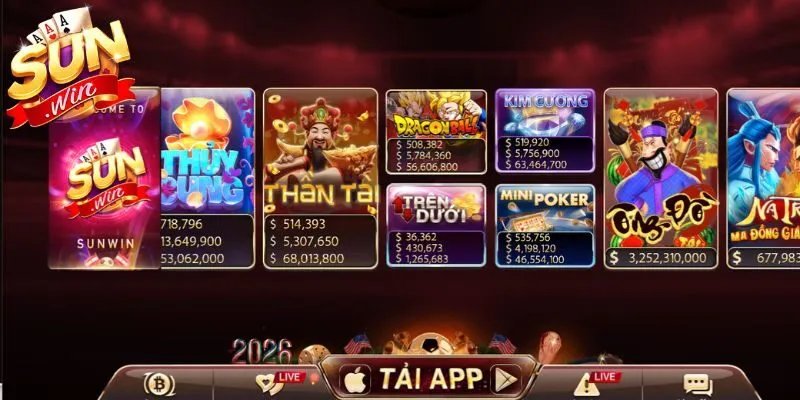 Mini game Sunwin hấp dẫn