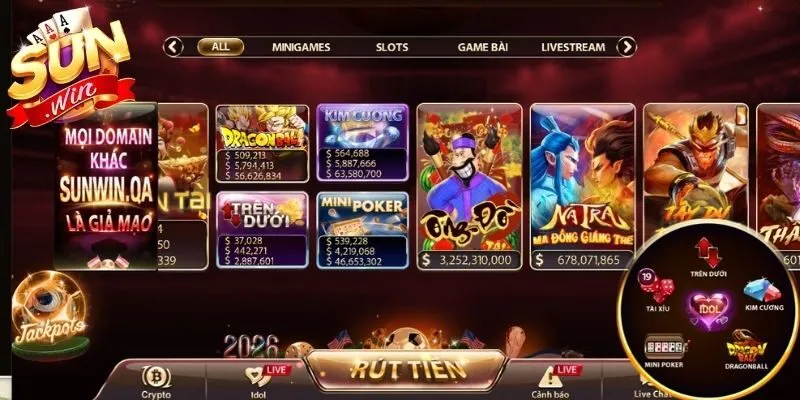 Có nhiều mini game Sunwin hay