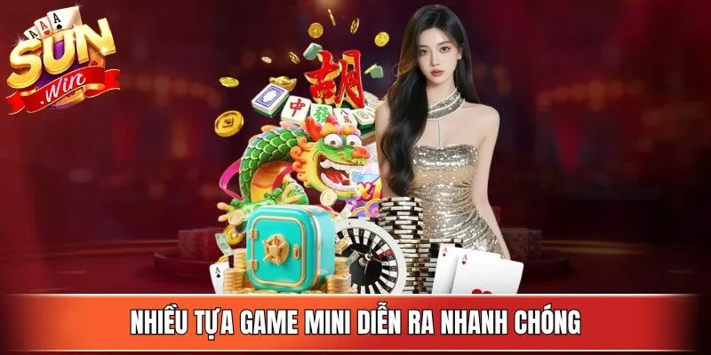 Nhiều tựa game mini diễn ra nhanh chóng